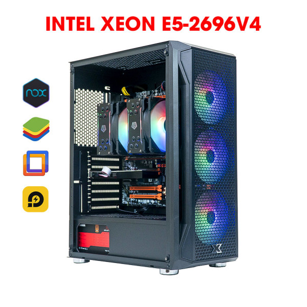 Dual Xeon E5 2696 V4I Ram 64GI GT 730 2GI NVME 500G