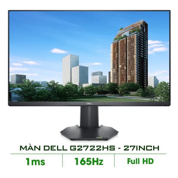 Màn hình Dell G2722HS (27 inch/FHD/IPS/165Hz/1ms/350 nits/HDMI+DP+Audio/Freesync)