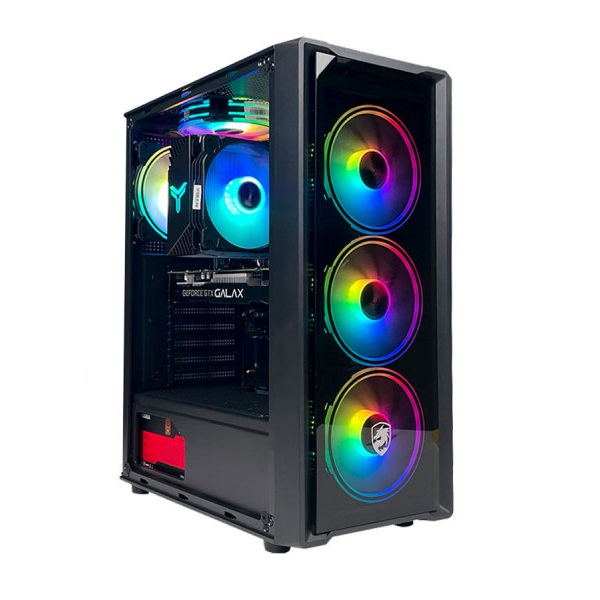 Vỏ Case VITRA CERES V305-G 3FRGB BLACK (Mid Tower/Màu Đen/ Kèm sẵn 3 Fan RGB)