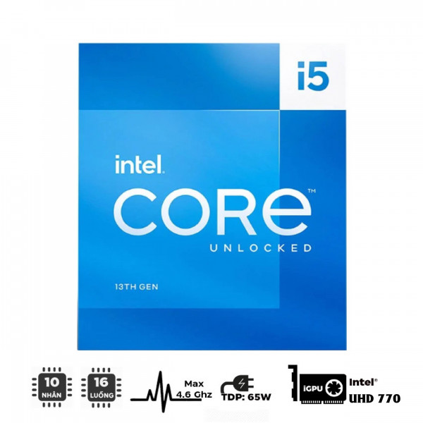 Cpu Intel Core I5-13500 Box (4.8GHz, 14 Nhân 20 Luồng , 24MB ,65W, LGA1700)