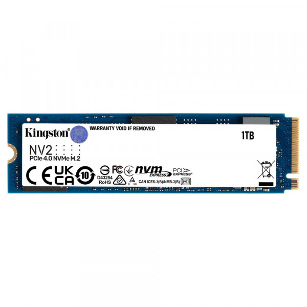 Ổ cứng SSD Kingston NV2 1TB( 3500/ 2100 MB/s) PCIe 4.0 x4 NVMe M.2 (SNV2S/1000G)