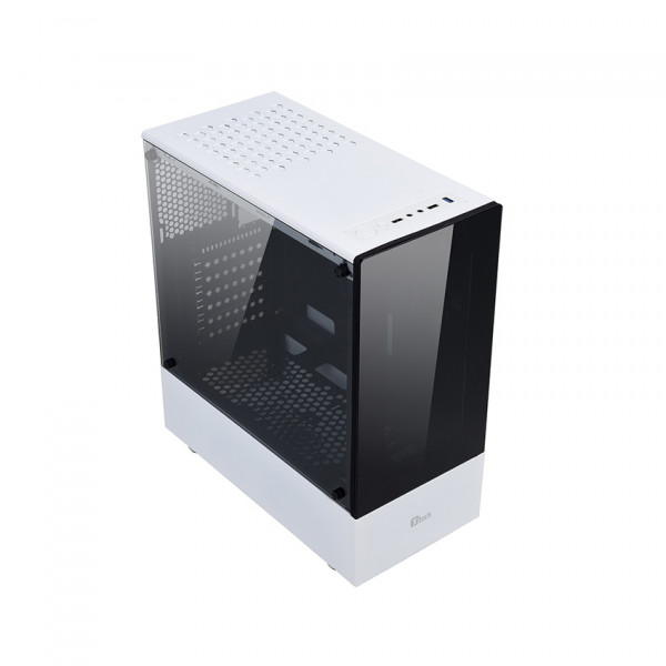 Vỏ Case XTech F2  (Mid Tower/Màu Trắng) + sẵn 3 fan led RGB