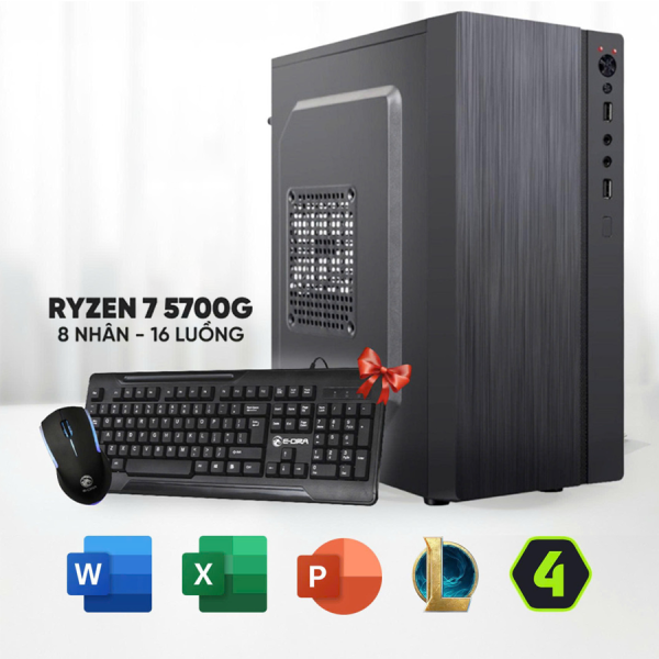 PC Văn Phòng RYZEN 7 5700G | 16G | NVME 256G| ONBOARD RX VEGA 8