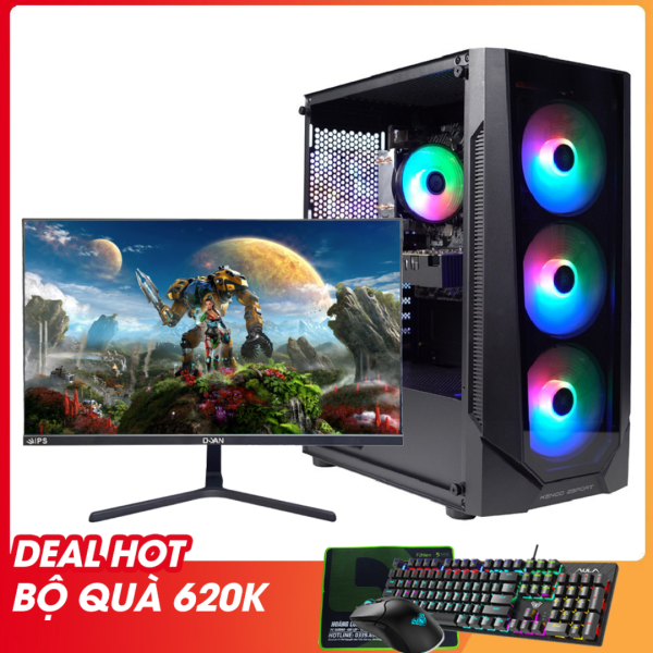 Bộ PC CORE I5 12400F | RAM 16G | RTX 2060 Super 8G| NVME 256G | MÀN 24IN