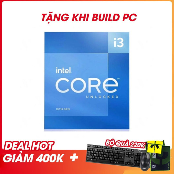 Cpu Intel Core I3 13100F (Up to 4.5 GHz | 4 Nhân | 8 Luồng | Socket 1700) Tray