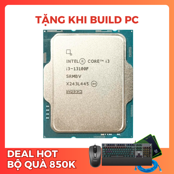 Cpu Intel Core I3 13100F (Up to 4.5 GHz | 4 Nhân | 8 Luồng | Socket 1700) Tray