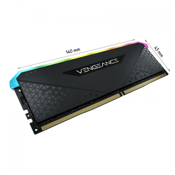 RAM CORSAIR VENGEANCE RGB RS 64GB (2X32GB) DDR4 3200MHZ (CMG64GX4M2E3200C16) 