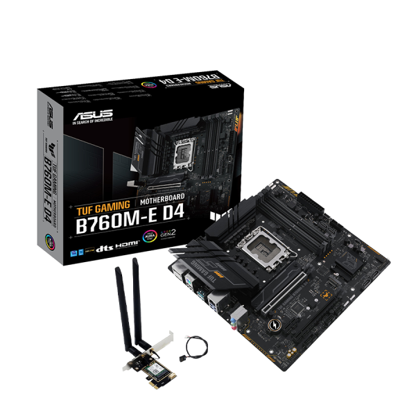  Mainboard Asus TUF GAMING B760M-E DRR4 Wifi Bluetooth