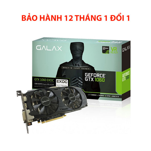 VGA GALAX GTX 1060 3G 2 FAN DDR5 192 Bit LikeNew