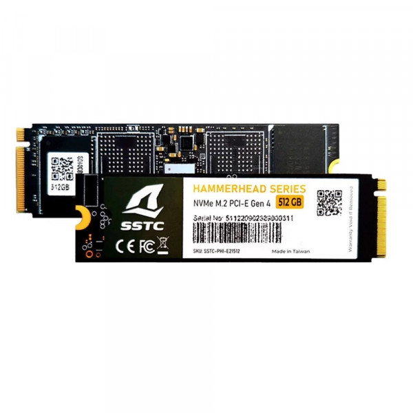 SSD NVME Gen 4 SSTC  512GB(Đọc 5000/ 3500MB/s)HAMMERHEAD-E21 M.2 2280 PCIe Gen 4X4
