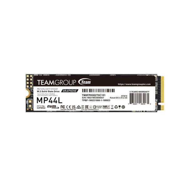 NVME GEN 4 TEAMGROUP 500GB (ĐỌC 5000MB/S, GHI 2500MB/S) MP44L  M.2 2280 PCIE 4.0X4 - (TM8FPK500G0C101)
