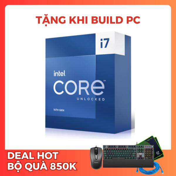 CPU Intel Core I7 14700K (UP TO 5.6GHZ, 20 NHÂN 28 LUỒNG, 33MB CACHE, 125W) - SOCKET INTEL LGA 1700/Raptor Lake