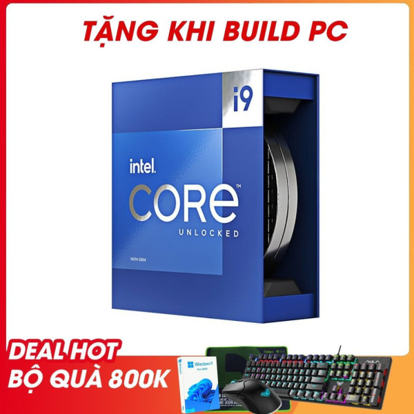 CPU INTEL CORE I9-14900K BOX (UP TO 6.0GHZ, 24 NHÂN 32 LUỒNG, 36MB CACHE, 125W) - SOCKET INTEL LGA 1700/RAPTOR LAKE