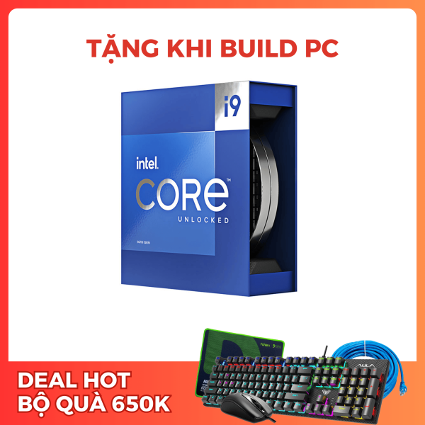 CPU INTEL CORE I9-14900K BOX (UP TO 6.0GHZ, 24 NHÂN 32 LUỒNG, 36MB CACHE, 125W) - SOCKET INTEL LGA 1700/RAPTOR LAKE