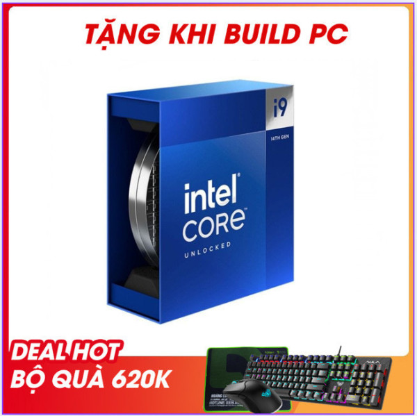 CPU INTEL CORE I9-14900K BOX (UP TO 6.0GHZ, 24 NHÂN 32 LUỒNG, 36MB CACHE, 125W) - SOCKET INTEL LGA 1700/RAPTOR LAKE