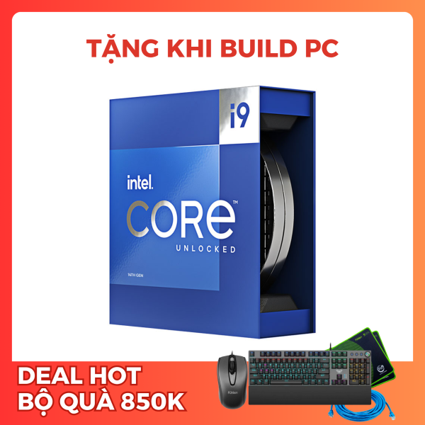 CPU INTEL CORE I9-14900K BOX (UP TO 6.0GHZ, 24 NHÂN 32 LUỒNG, 36MB CACHE, 125W) - SOCKET INTEL LGA 1700/RAPTOR LAKE