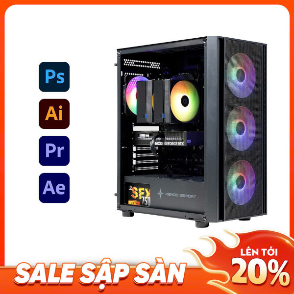 PC ĐỒ HỌA Core I5 14600KF | RAM 32G | RTX 5060 8G | NVME 512G(LV2)