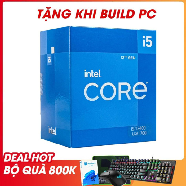 Cpu Intel Core I5-12400F(Up To 4.40GHz, 6 Nhân 12 Luồng,18MB Cache, Socket 1700, Alder Lake)Tray
