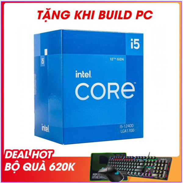 Cpu Intel Core I5-12400F(Up To 4.40GHz, 6 Nhân 12 Luồng,18MB Cache, Socket 1700, Alder Lake)Tray