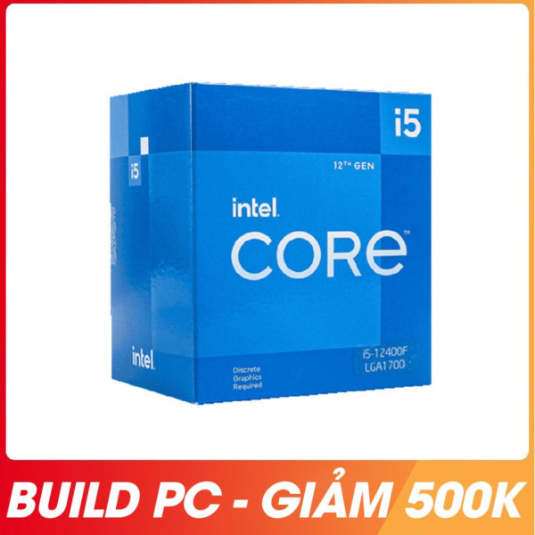 Cpu Intel Core I5-12400F(Up To 4.40GHz, 6 Nhân 12 Luồng,18MB Cache, Socket 1700, Alder Lake)Tray