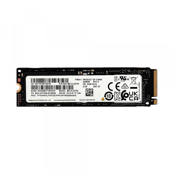 SSD NVME 2TB Samsung PM9A1 (ĐỌC/GHI 7000 MB/5200 MB/s) M2-PCIe 2280 GEN 4*4 (OEM Samsung 980 PRO)