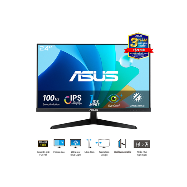 MÀN HÌNH ASUS VY249HF/HF-R (23.8 INCH/FHD/IPS/100HZ/1MS)