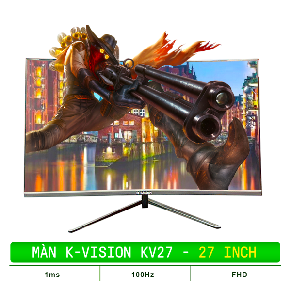 MÀN HÌNH KV-VISION KVG27100H (27 INCH/FHD/100Hz/VGA+HDMI/1MS/CONG)