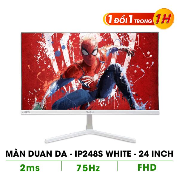 MÀN HÌNH DUAN DA- IP248S WHITE ( 24 ICNH /IPS/75HZ/1920x1080/2MS/250NITS)