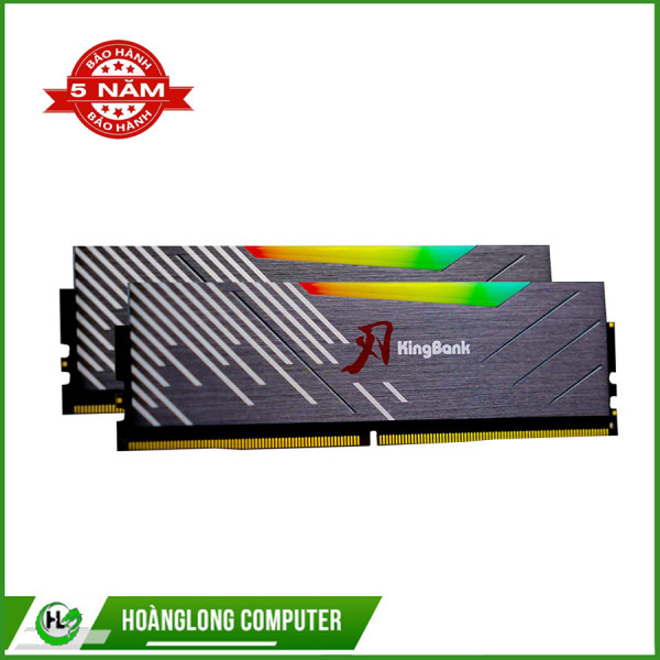 RAM KINGBANK 16G BUS 6400HZ DDR5 BLACK TẢN NHIỆT RGB