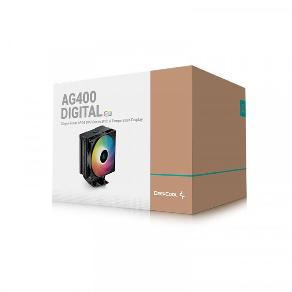 Tản nhiệt DEEPCOOL AG400 Hiển thị nhiệt độ (LGA 1155/200/1700/AMD4/AMD5)
