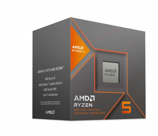CPU AMD Ryzen 5 8600G (4.3 GHz Boost 5.0 GHz | 6 Cores / 12 Threads | 16 MB Cache)
