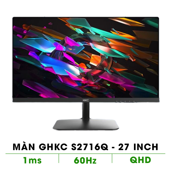MÀN HÌNH HKC S2716Q 2K ( 2560×1440 ) IPS ( DP+ HDMI) BLACK