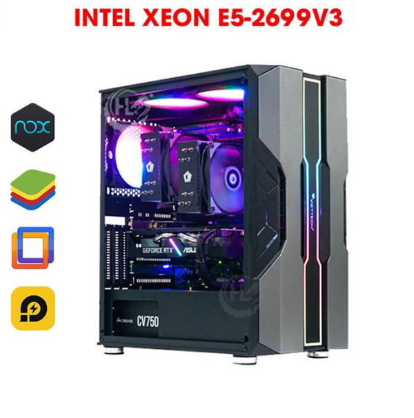 Đơn Xeon E5-2699 V3 I Ram 96G I GTX 1080 TI 11G I NVME 512GB