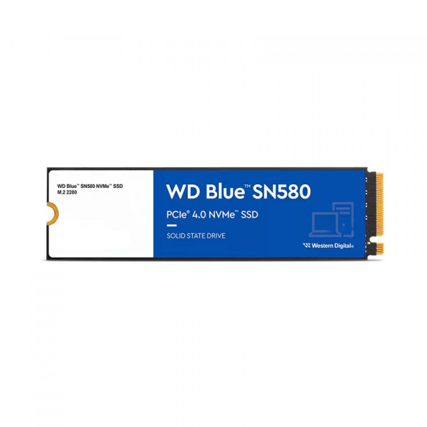 SSD WD BLUE SN580 500GB (ĐỌC 4000Mbs/ GHI 3600MBs) NVME PCIE GEN4 X4 (WDS500G3B0E)