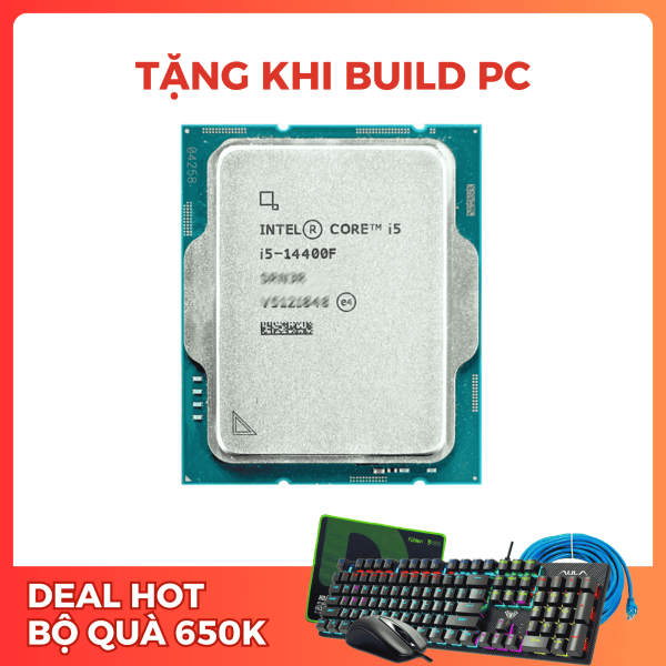 CPU Intel Core I5 14400F TRAY (Up To 4.70GHz, 10 Nhân 16 Luồng, 20MB Cache, LGA 1700)