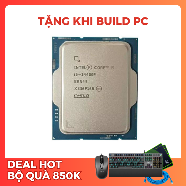 CPU Intel Core I5 14400F TRAY (Up To 4.70GHz, 10 Nhân 16 Luồng, 20MB Cache, LGA 1700)