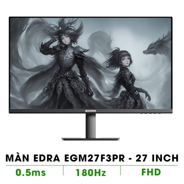 Màn Hình Gaming EDRA EGM27F3PR (27.0 inch - FHD - IPS - 180Hz - 0.5ms)