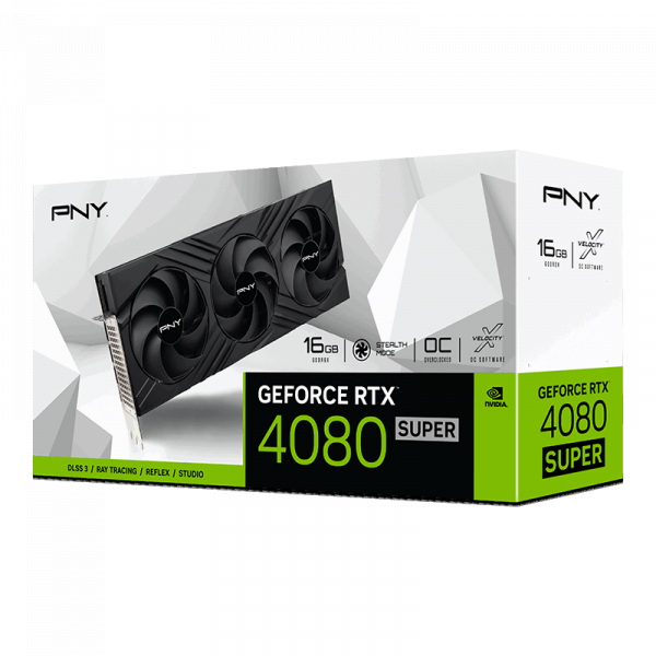 VGA PNY GeForce RTX 4080 SUPER VERTO OC 16GB GDDR6X PCIe 4.0 (VCG4080S16TFXPB1-O)
