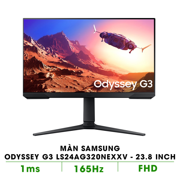 Màn hình máy tính Samsung Odyssey G3 LS24AG320NEXXV 23.8 inch FHD VA 165Hz