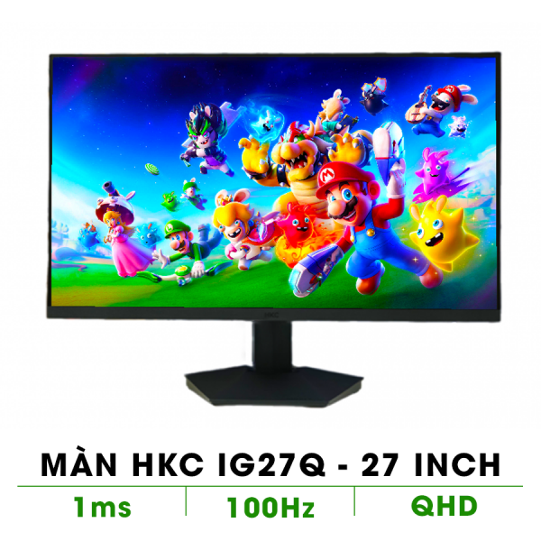 MÀN HÌNH 27 INCH HKC IG27Q QHD 2K 170 HZ (2K/FAst IPS/170HZ/1MS/DP+HDMI+AUDIO) 