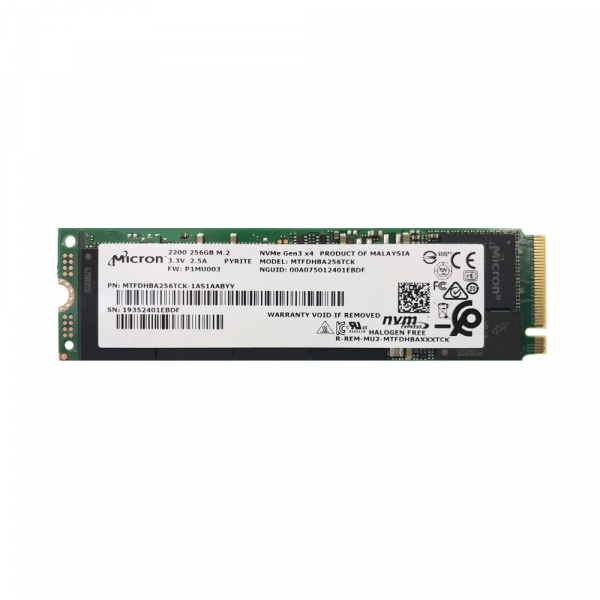 SSD NVME MICRON 2200 256GB GEN 3X4 (ĐỌC/GHI 3000 MB/S/1050MB/S) 2280 M.2 PCIE 3D-NAND NON-SED