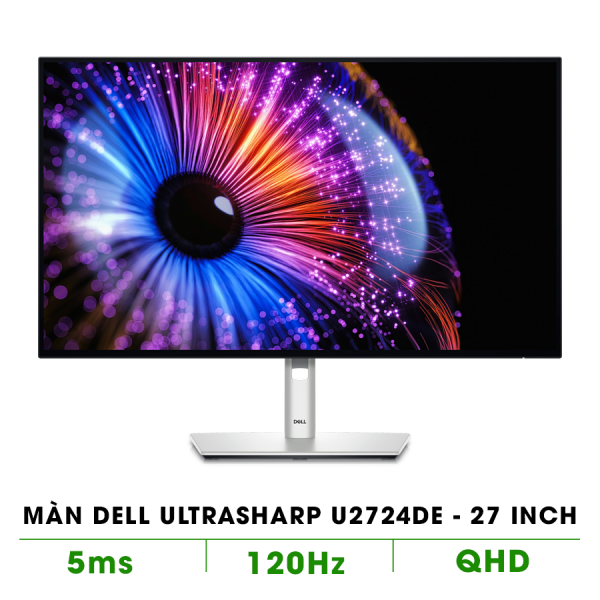 Màn Hình Dell UltraSharp U2724DE (27.0 inch - 2K - IPS - 120Hz - 5ms - USB TypeC - Network RJ45 - Thunderbolt4)