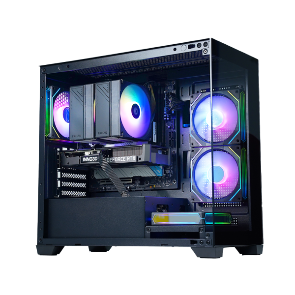 VỎ CASE AIGO C218M M-ATX BLACK - KHÔNG FAN