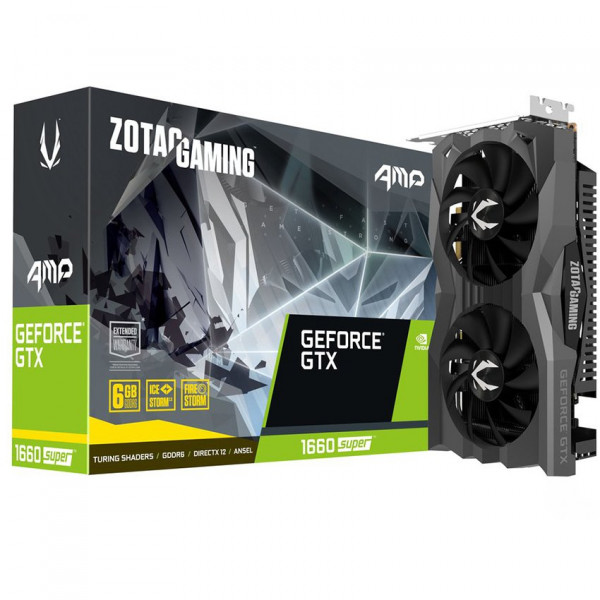 Card màn hình ZOTAC GAMING  GTX 1660 Super (6GB GDDR6, 192-bit, HDMI+DP, 1x8-pin)
