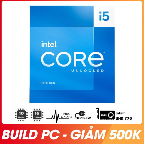 Cpu Intel Core I5-13400F TRAY (Up To 4.60GHz, 10 Nhân 16 Luồng, 20 MB Cache, LGA 1700)