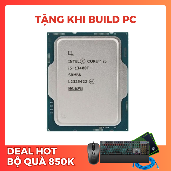 Cpu Intel Core I5-13400F TRAY (Up To 4.60GHz, 10 Nhân 16 Luồng, 20 MB Cache, LGA 1700)