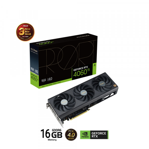 Card Màn Hình ASUS ProArt GeForce RTX 4060 Ti 16GB GDDR6