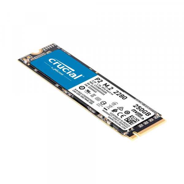 SSD NVME CRUCIAL P2 250GB GEN3 (ĐỌC/GHI 2100 MB/S-1150 MB/S)GEN3 X4 M.2 PCIE 2280 TRAY