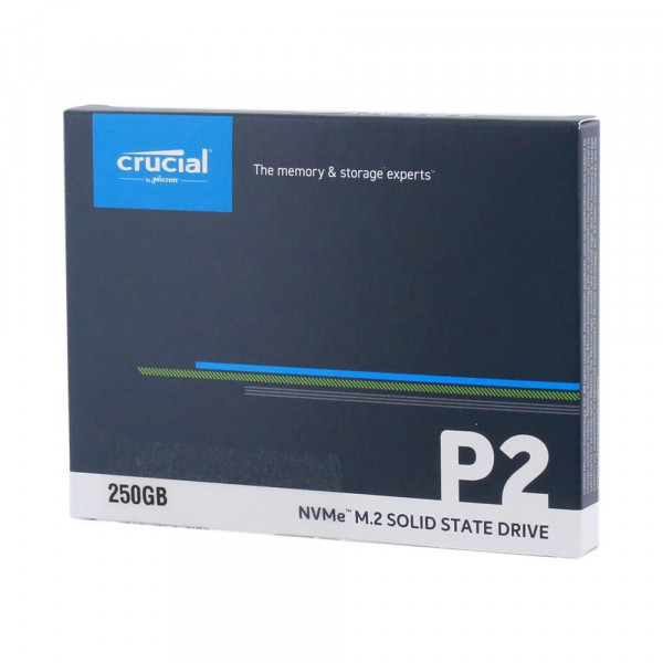 SSD NVME CRUCIAL P2 250GB GEN3 (ĐỌC/GHI 2100 MB/S-1150 MB/S)GEN3 X4 M.2 PCIE 2280 TRAY