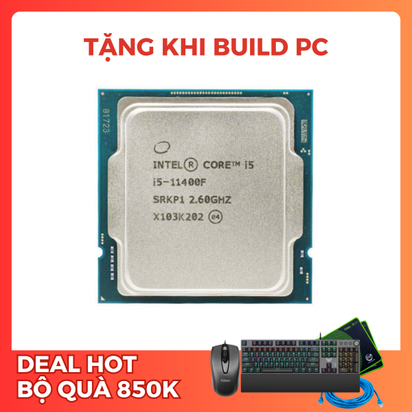 CPU INTEL CORE I5-11400F Tray (2.6GHZ TURBO UP TO 4.4GHZ, 6 NHÂN 12 LUỒNG, 12MB CACHE, 65W) - SOCKET INTEL LGA 1200